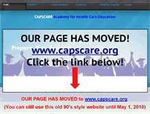 Tablet Screenshot of capscare-ed.com